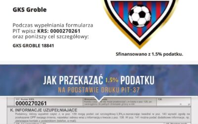 Przekaż 1,5% podatku dla GKS Groble! ⚽💙